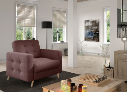 Armchair Designer Chair Upholstery Relax Fabric Textile Lounge new TV 1 Seater