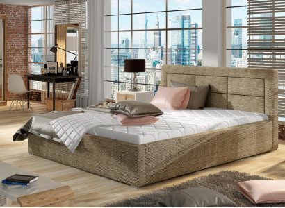 Designer Bed Bedroom Beds Textile Decoration Hotel Luxury Upholstery Robust
