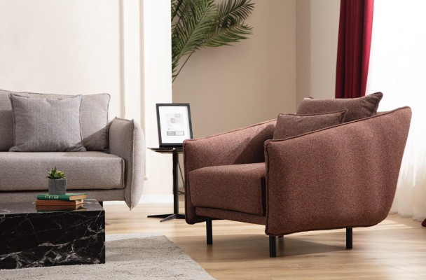 Sofa set Sofa 3+1 Seater Armchair Table carved legs 2pcs. new