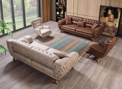Sofa set 3 3 1 1 seater couch upholstery chesterfield sets seating furniture