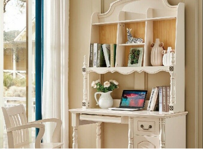 Set Desk Wardrobe + Armchair Office desk with drawers PC Table 2 pieces.