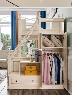 Bunk bed Bed Double Deck Loft bed Children Beds Wood Classic Furniture Room