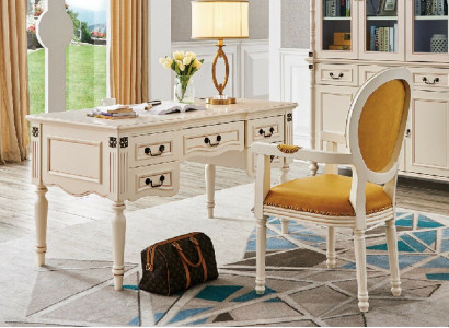 Desk Armchair Office Classic Office Furniture Furnishings Table 2pcs. Set new