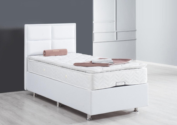 Boxspring Bed Single Beds Furniture Beds 120x200cm with Mattress Double