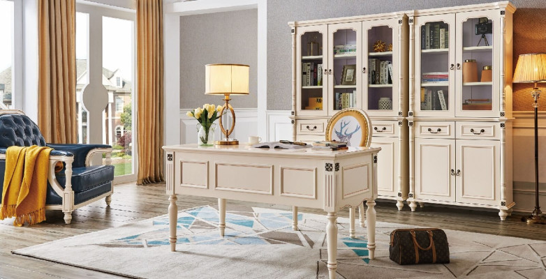 Desk Armchair Filing cabinet Office Set Classic Office Furnishings new 3 pcs