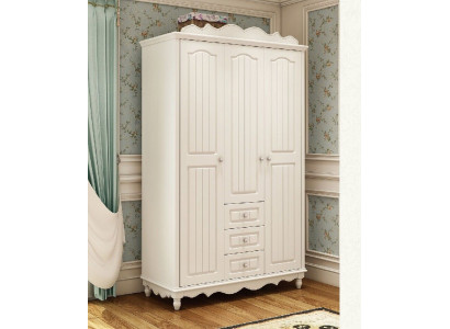 Country House Style Furniture Classic r Wardrobe Wardrobe Wood Bedroom White