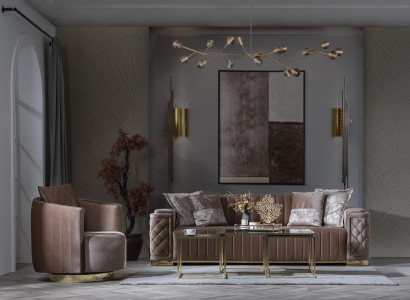 Luxury Couch 3+1 Furniture Sofa Couches Sofa set Chesterfield 2-piece.