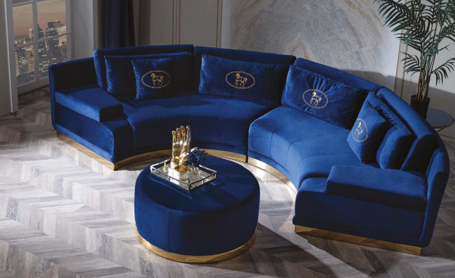 Round Corner sofa Fabric Sofa Round Couches Couch Round Corner sofa Upholstery Velvet