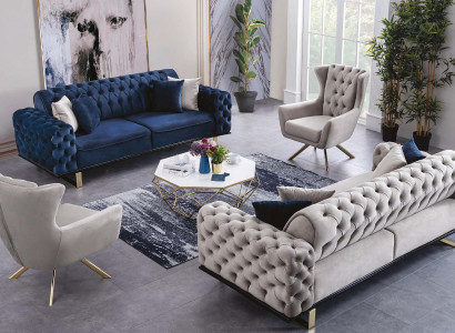 Chesterfield sofa set couch upholstery set 4 pieces. Suite sofa couches
