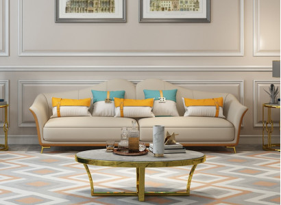 Luxury three-seater couch Seat Upholstery 3 Seat Upholstery Couches Loung Club new Sofa