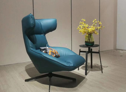 Luxury Design Furniture Modern Design Armchair 75 x 101cm Leather Living room
