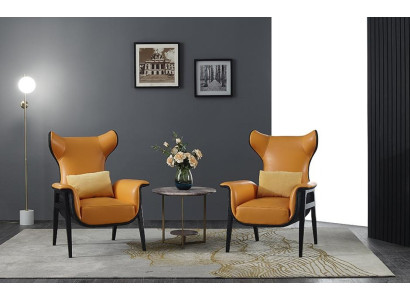 Modern Armchair Upholstered Chair Relax Ears Sofa Couch Designer Club