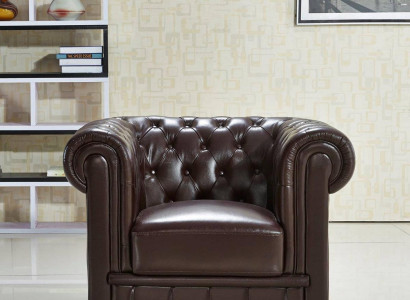 Chesterfield Armchair TV Couch 1 Seater Sofa Leather Couches Upholstery