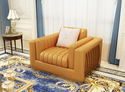 Armchair Design Couch Sofa Relax Leather Lounge Luxury TV Club Seater Upholstery