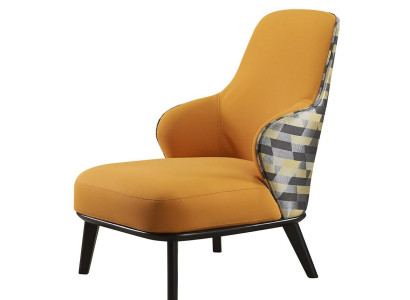 Modern Armchair Upholstered Chair Ears Sofa Couch Designer Club Chair Backrest