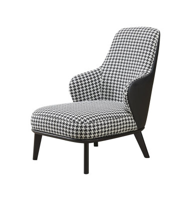 Modern Armchair Upholstered Chair Ears Sofa Couch Designer Club Chair Backrest