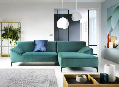 Design Corner sofa L-shape Modern Sofas Fabric Textile Couch Living landscape Sofa Velvet