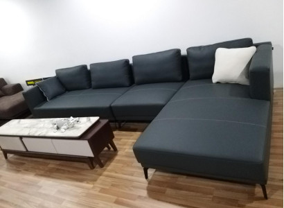 Corner Corner sofa L-shape Living landscape Sofa Couch Upholstery Suite Fabric Sofas Leather