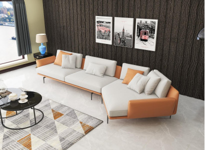 Corner sofa L-shape Fabric Couch Living landscape Suite Design Modern Sofa new Sofas