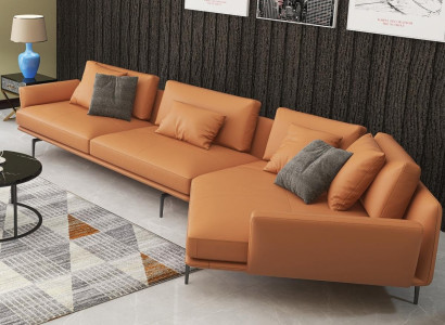 Corner sofa L-shape Fabric Couch Living landscape Suite Design Modern Sofa Trapezoid new