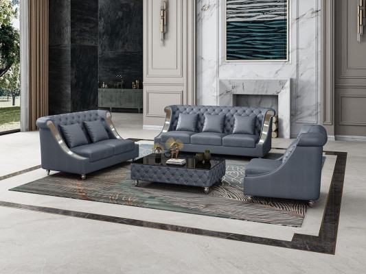 Modern Sofa Couch 3 Seater Chesterfield Leather Sofa Three Seater Couches