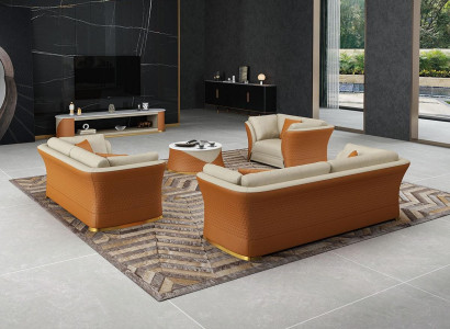 Three Seater Italian Style Furniture Sofa 3 Seater Modern Sofa Leather Sofa
