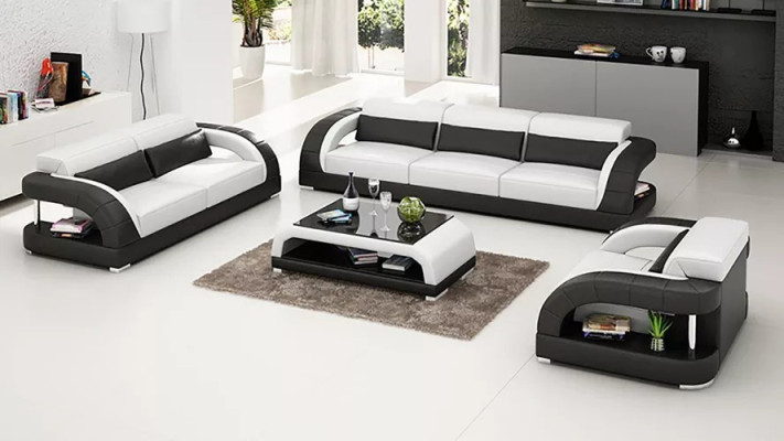 Living landscape sofa set 3+2+1 seater designer sofa leather sofa modern sofa