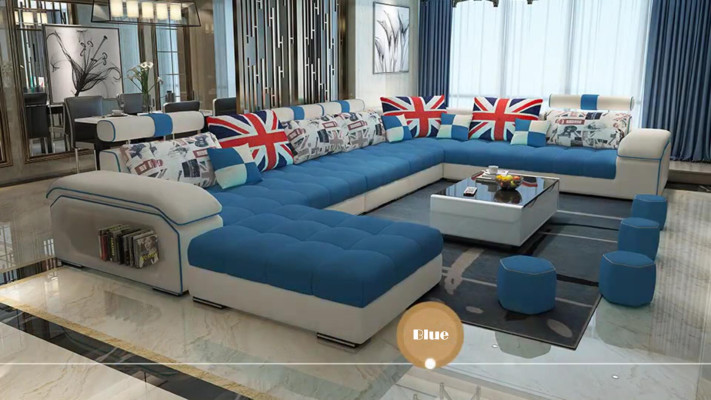 Living landscape Textile Sofa Couch Upholstery Couches Sofas U-shape designer Suite