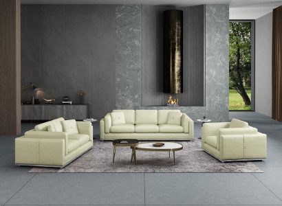 Modern Three Seater Sofa 3 Seater Couches (without 2+1Seater) Upholstery Sofas Genuine leather
