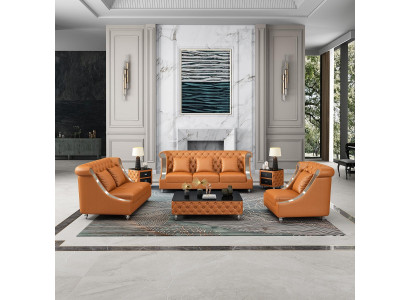 Designer Three Seater Couch Sofa Upholstery Seat 3 Seater Leather Fabric Design Sofas