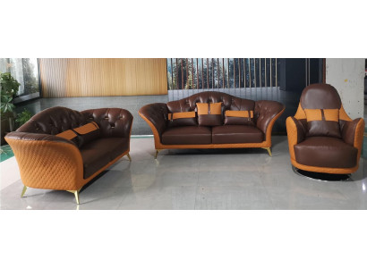 Sofa set 3+2+1 Seater Living landscape Sofa Couch Upholstery Suite Leather sofa