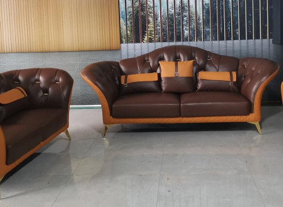 Sofa set 3+2+1 Seater Living landscape Sofa Couch Upholstery Suite Leather sofa