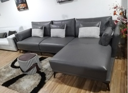 Corner Corner sofa L-shape Living landscape Sofa Couch Upholstery Suite Fabric Leather Sofas