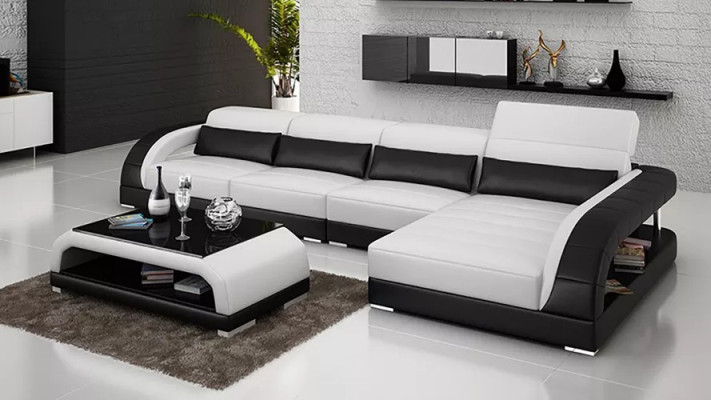 Leather upholstery design corner sofa corner sofa couch sofa L-shape living room