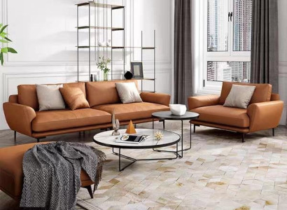 Sofa set 4+3+2 Leather sofa Couch Living landscape Suite Design Modern Sofa