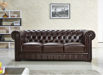 Three-seater couch upholstery design sofa modern 3 seater sofas chesterfield brown
