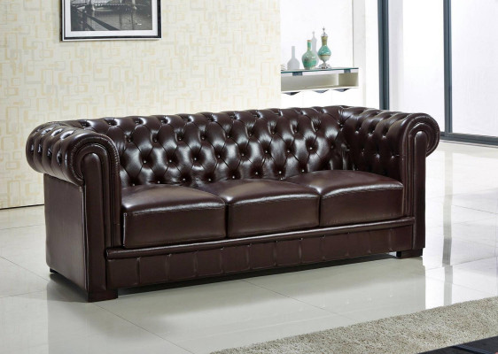 Three-seater couch upholstery design sofa modern 3 seater sofas chesterfield brown