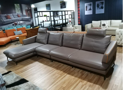 Corner sofa Corner sofa Sofa Upholstery Corner Couch Leather Luxurious Living room Corner suite