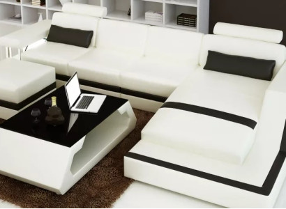 Leather sofa Corner sofa L-shape Modern sofa Leather sofa Corner sofa Upholstery