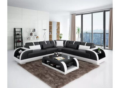 Design Modern Corner sofa Living room Furniture Corner sofa Leather upholstered Couch