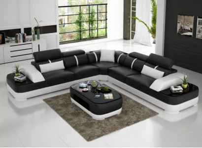 Living room Corner sofa Design Corner sofa Furniture Modern leather upholstered couch