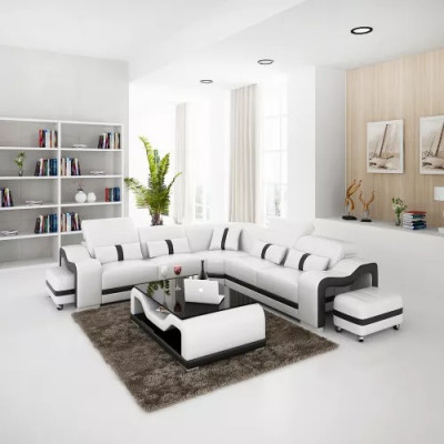 Leather sofa design sofa corner sofa L-shape modern corner sofa upholstery
