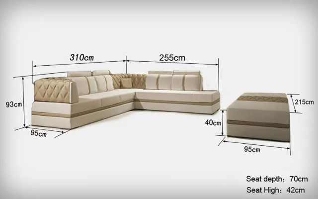 Corner sofa L-shape designer sofa modern sofa leather sofa corner suite couches