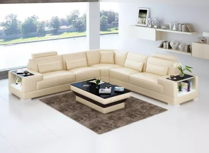 Modern Corner sofa Design Corner sofa Living room Furniture Leather upholstered Couch