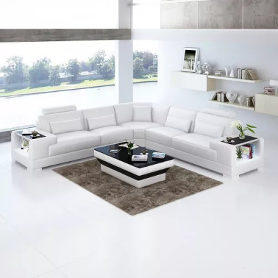 Modern Corner sofa Design Corner sofa Living room Furniture Leather upholstered Couch
