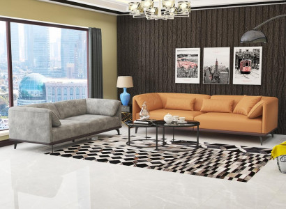 Sofa set 4+3+2 Leather sofa Couch Living landscape Suite Design Modern sofa