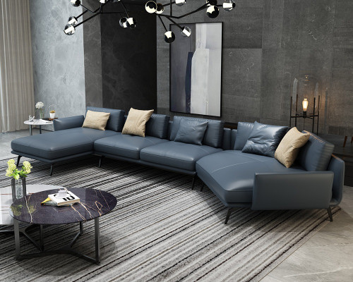 Italian Furniture Living room Corner sofa Couch Upholstery Luxury Sofa Corner suite