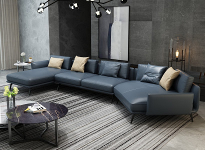 Italian Furniture Living room Corner sofa Couch Upholstery Luxury Sofa Corner suite