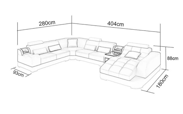Living room Design Corner sofa Furniture Modern Corner sofa Leather upholstered Couch