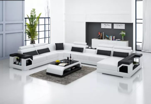 Design Corner sofa Living room Furniture Decoration Modern Corner sofa Leather upholstered Couch